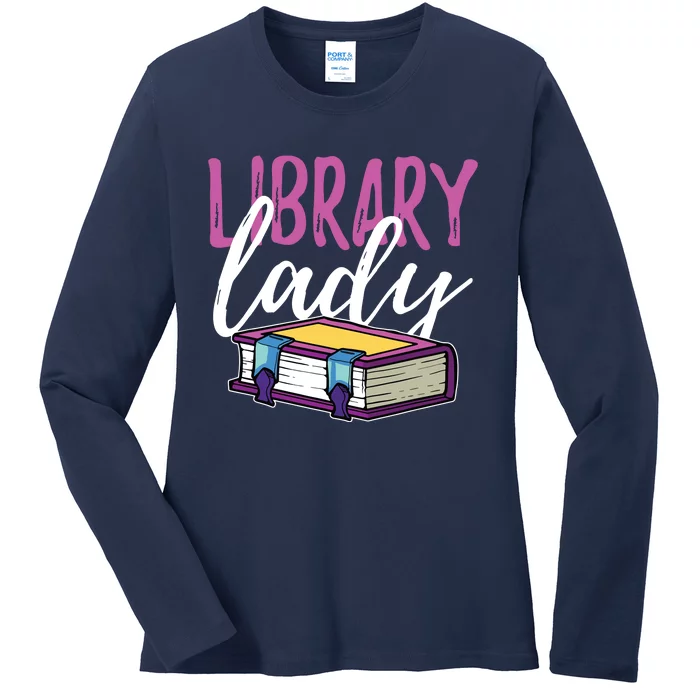 Librarian Library Reading Bookworm Books Ladies Long Sleeve Shirt