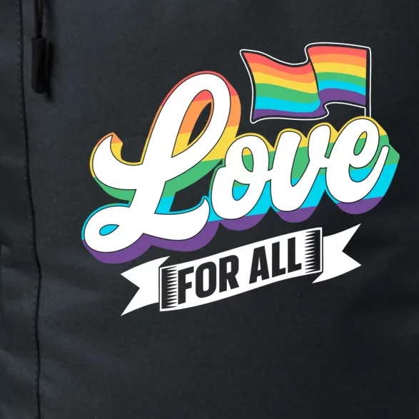 Love Ll Rainbow Lgbtq Pride Gay Proud Gift Daily Commute Backpack