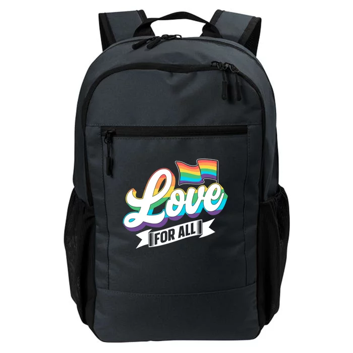 Love Ll Rainbow Lgbtq Pride Gay Proud Gift Daily Commute Backpack