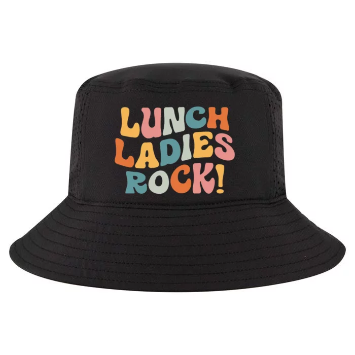 Lunch Ladies Rock! Retro Lunch Ladies Squad Cafeteria Crew Cool Comfort Performance Bucket Hat