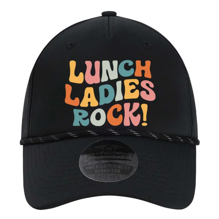 Lunch Ladies Rock! Retro Lunch Ladies Squad Cafeteria Crew Performance The Dyno Cap