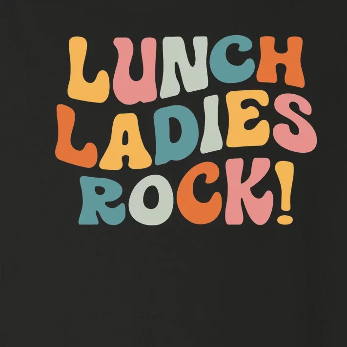 Lunch Ladies Rock! Retro Lunch Ladies Squad Cafeteria Crew Toddler Long Sleeve Shirt