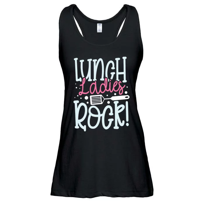 Lunch Ladies Rock Lady Squad School Woman Cafeteria Worker Ladies Essential Flowy Tank