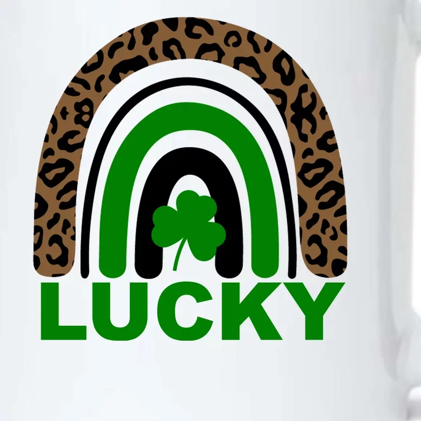 Lucky Leopard Rainbow Black Color Changing Mug