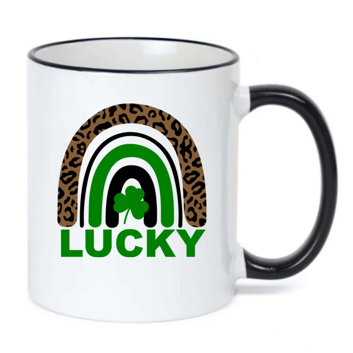 Lucky Leopard Rainbow Black Color Changing Mug