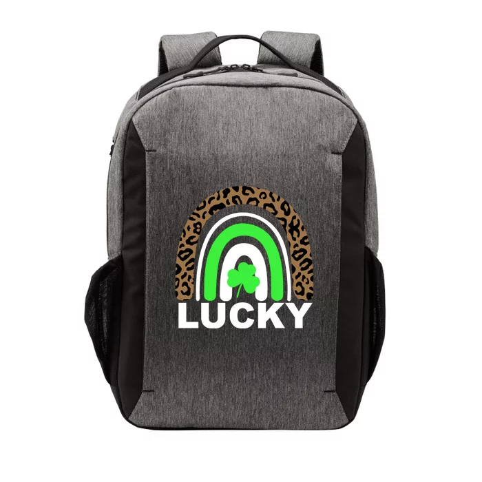 Lucky Leopard Rainbow Vector Backpack