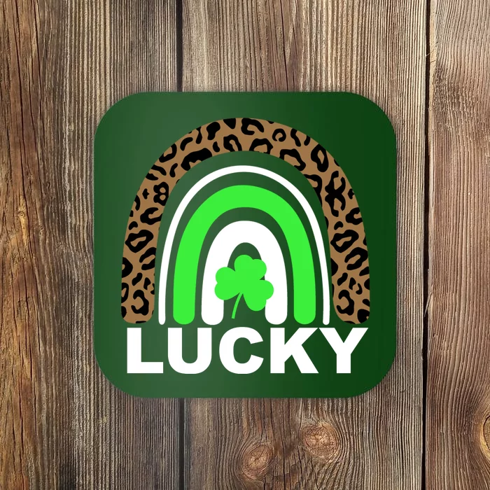 Lucky Leopard Rainbow Coaster