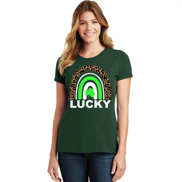 Lucky Leopard Rainbow Women's T-Shirt