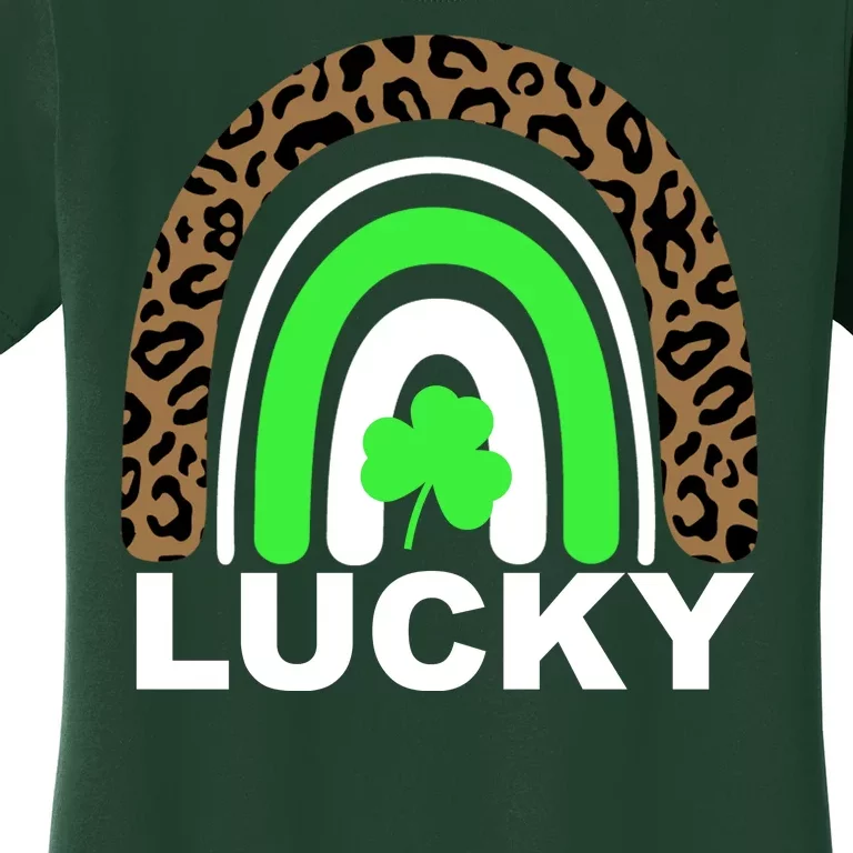 Lucky Leopard Rainbow Women's T-Shirt