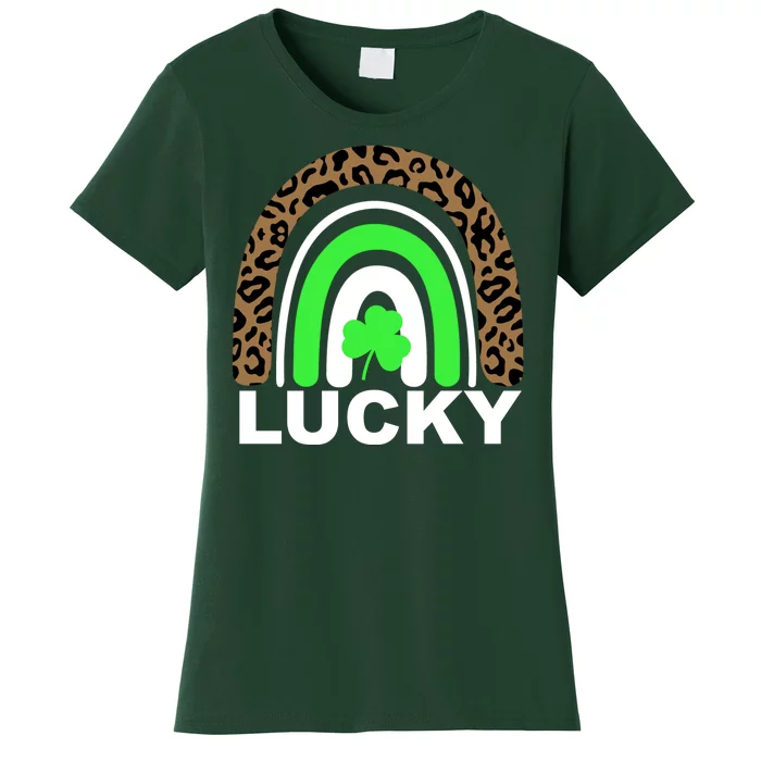 Lucky Leopard Rainbow Women's T-Shirt