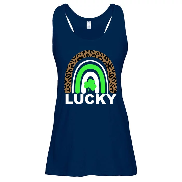 Lucky Leopard Rainbow Ladies Essential Flowy Tank