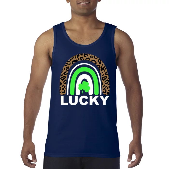 Lucky Leopard Rainbow Tank Top