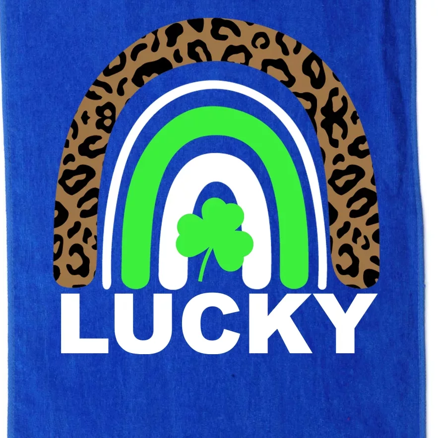 Lucky Leopard Rainbow Platinum Collection Golf Towel