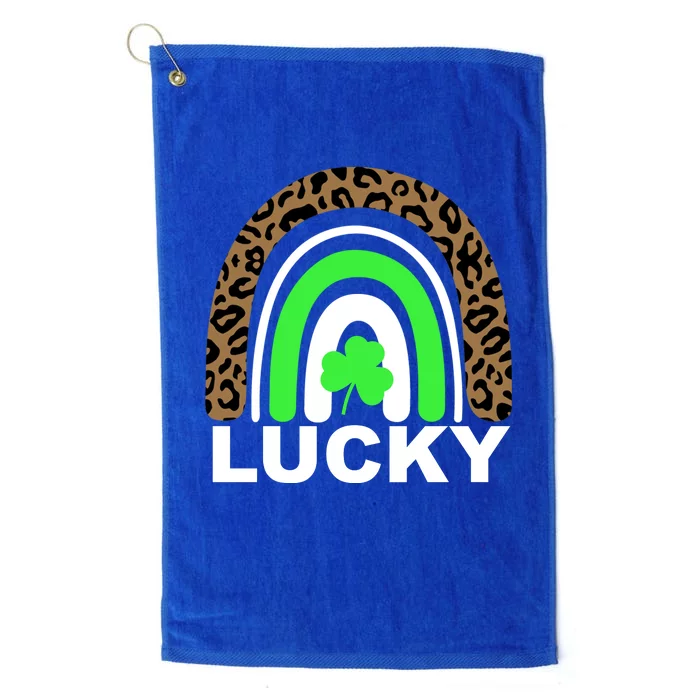 Lucky Leopard Rainbow Platinum Collection Golf Towel