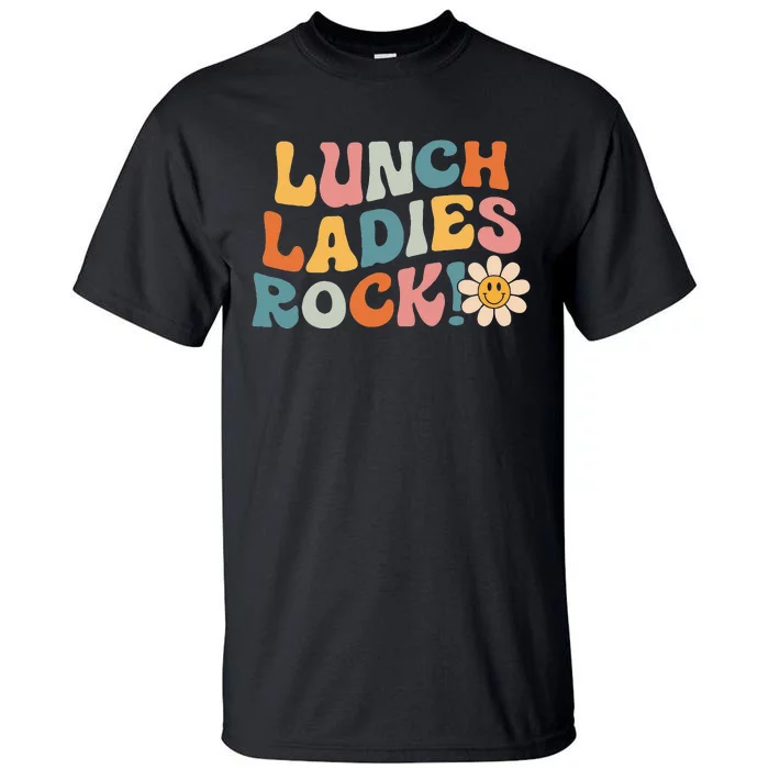 Lunch Ladies Rock! Retro Lunch Ladies Squad Cafeteria Crew Tall T-Shirt