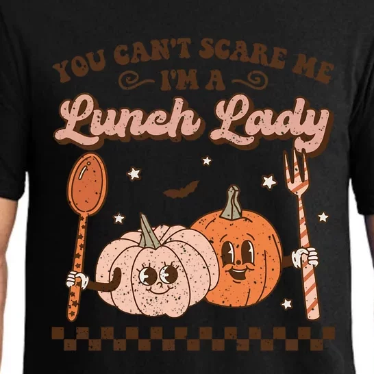 Lunch Lady Retro Fall Pumpkin Pie Halloween School Cafeteria Gift Pajama Set