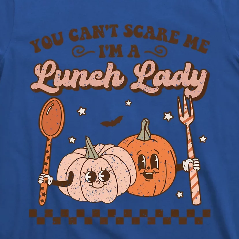 Lunch Lady Retro Fall Pumpkin Pie Halloween School Cafeteria Gift T-Shirt