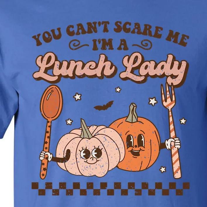 Lunch Lady Retro Fall Pumpkin Pie Halloween School Cafeteria Gift Tall T-Shirt