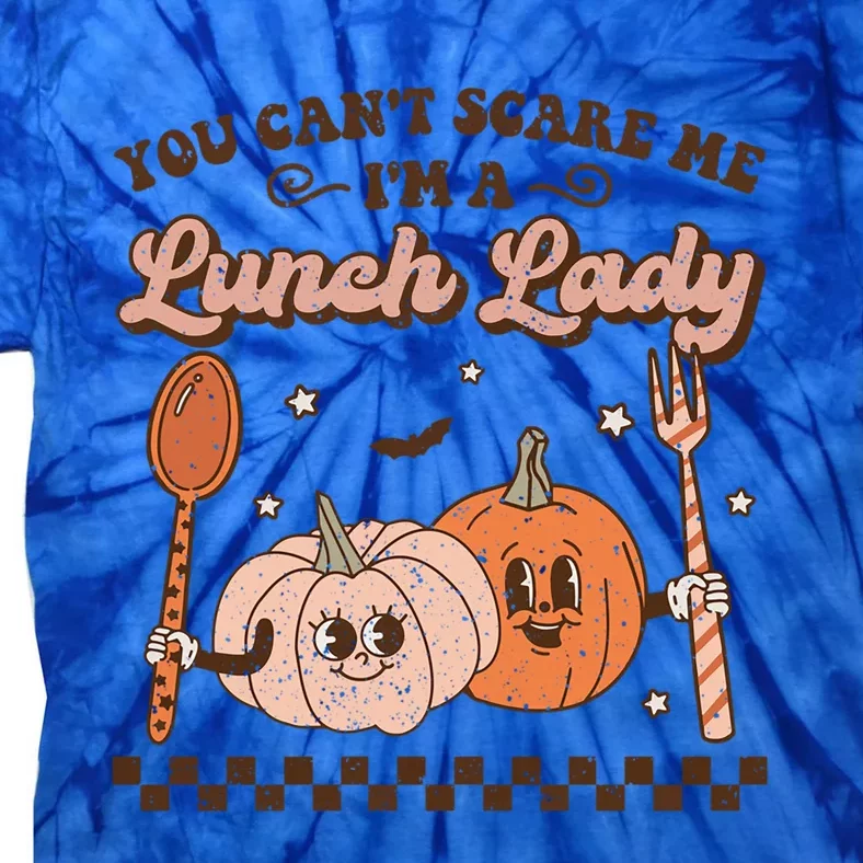 Lunch Lady Retro Fall Pumpkin Pie Halloween School Cafeteria Gift Tie-Dye T-Shirt