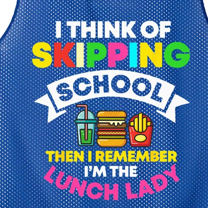 Lunch Lady School Cook Food Service Worker Cafeteria Crew Mesh Reversible Basketball Jersey Tank