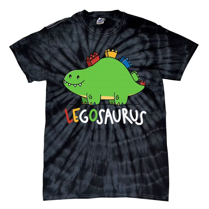 Legosaurus Legos Saurus Tie-Dye T-Shirt