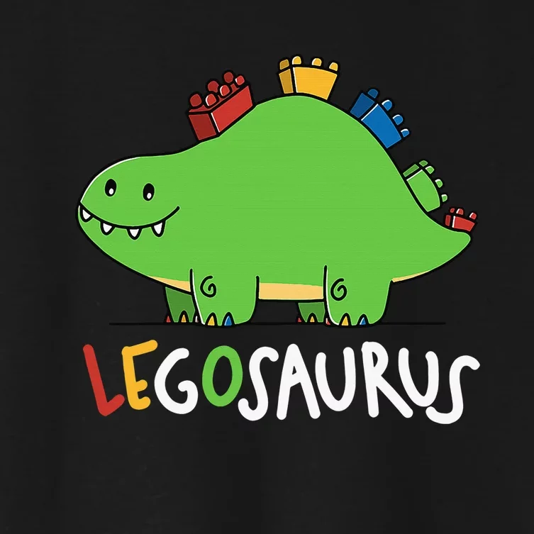 Legosaurus Legos Saurus Women's Crop Top Tee