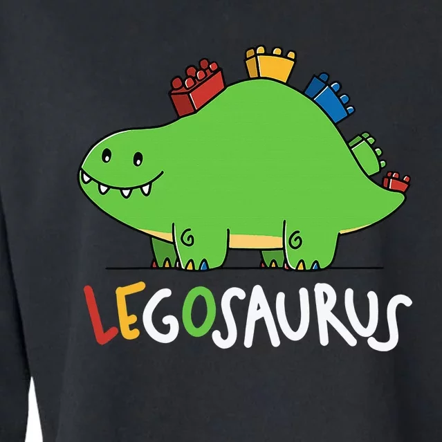 Legosaurus Legos Saurus Cropped Pullover Crew