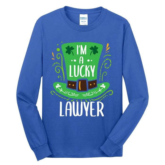 Lucky Lawyer St Patrick's Day Lawyers Gift Tall Long Sleeve T-Shirt