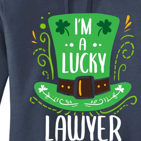 Lucky Lawyer St Patrick's Day Lawyers Gift Women's Pullover Hoodie