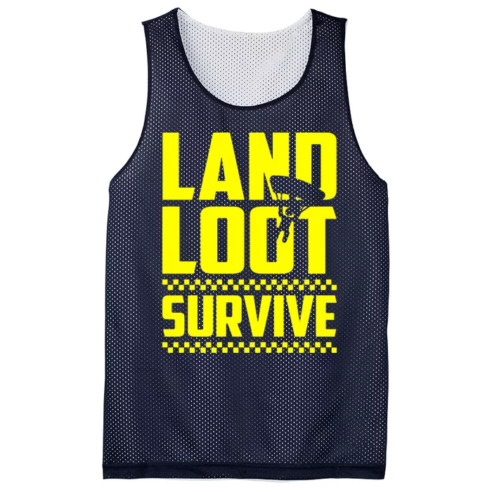 Land Loot Survive Mesh Reversible Basketball Jersey Tank