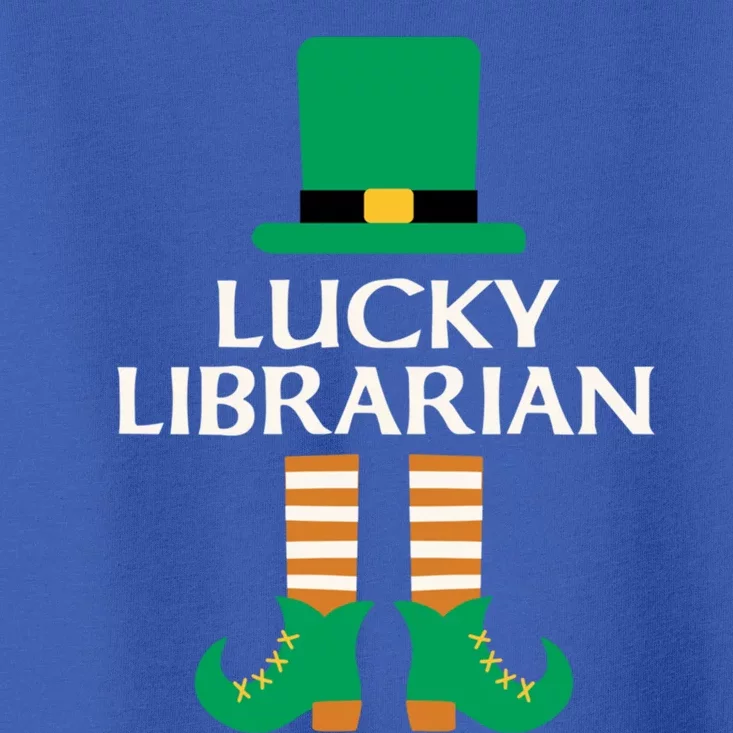 Lucky Librarian St Patrick's Day Leprechaun Book Lover Read Gift Toddler T-Shirt