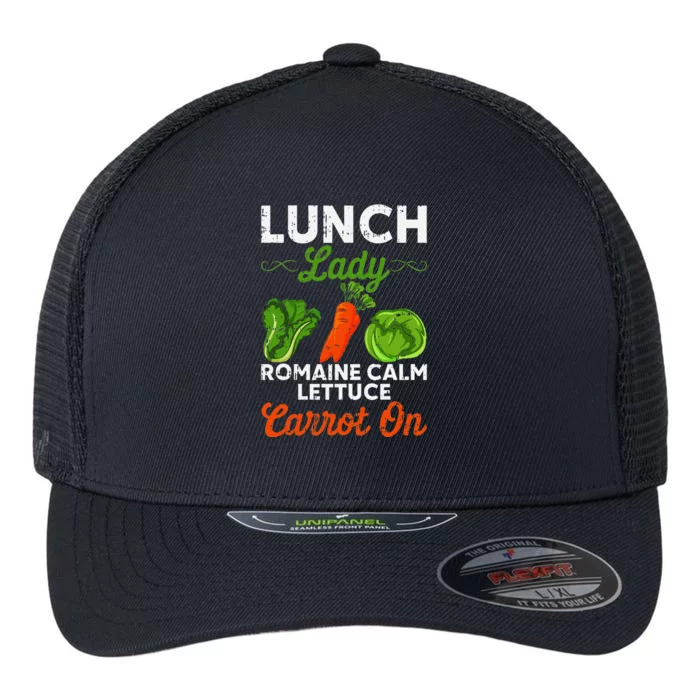 Lunch Lady Squad Cafeteria Worker Dinner Lady Cooking Flexfit Unipanel Trucker Cap