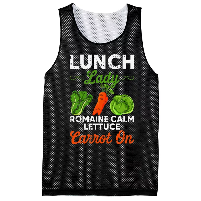 Lunch Lady Squad Cafeteria Worker Dinner Lady Cooking Mesh Reversible Basketball Jersey Tank