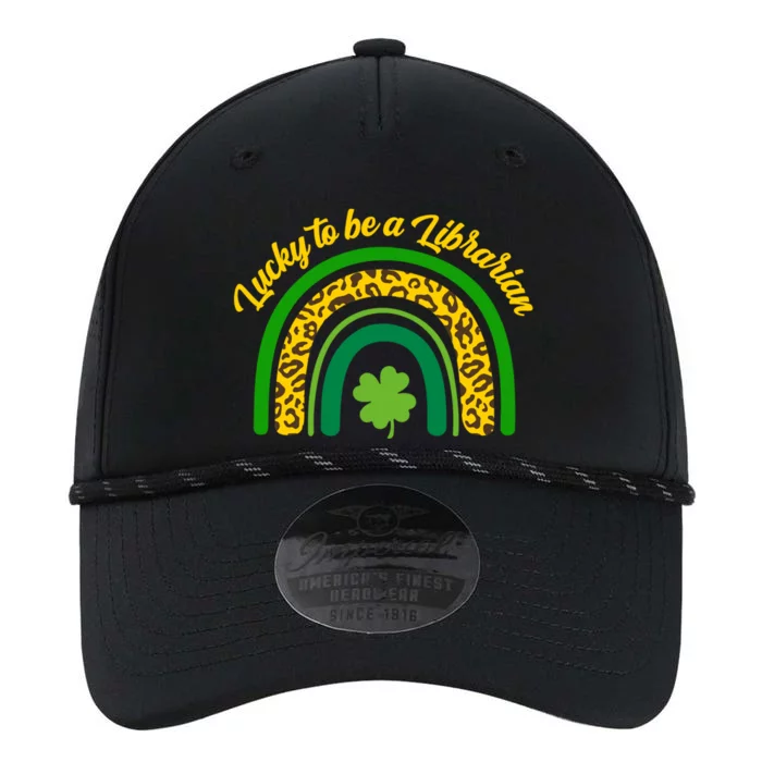 Lucky Librarian St Patrick's Day Rainbow Shamrock Books Fan Great Gift Performance The Dyno Cap