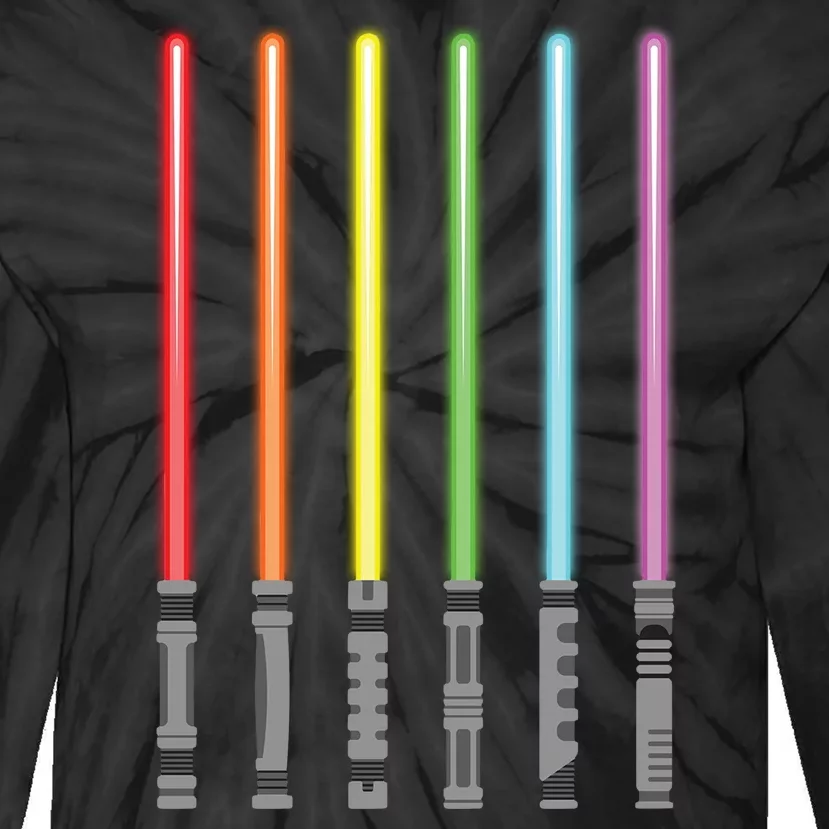 LGBTQ Light Sword Pride Month Tie-Dye Long Sleeve Shirt