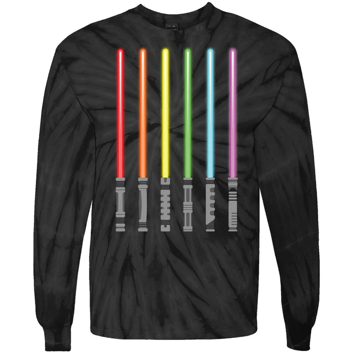 LGBTQ Light Sword Pride Month Tie-Dye Long Sleeve Shirt