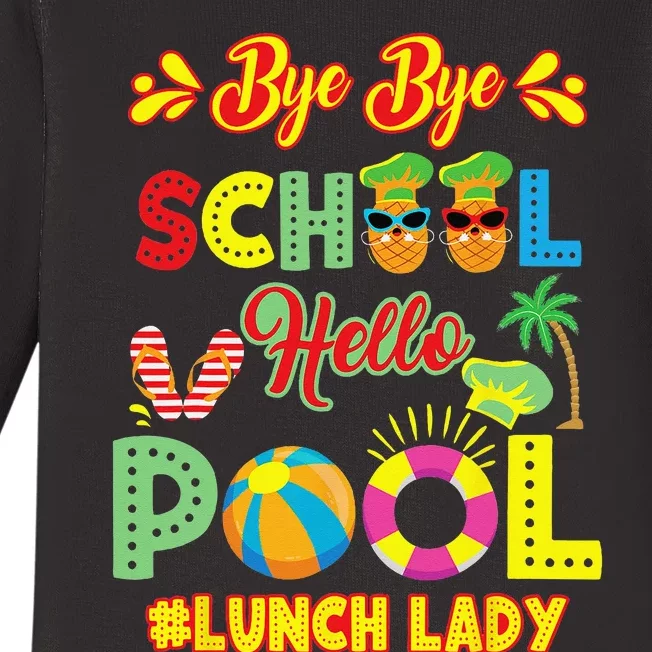 Lunch Lady Summer Break Lunch Lady Off Duty School Cafeteria Baby Long Sleeve Bodysuit