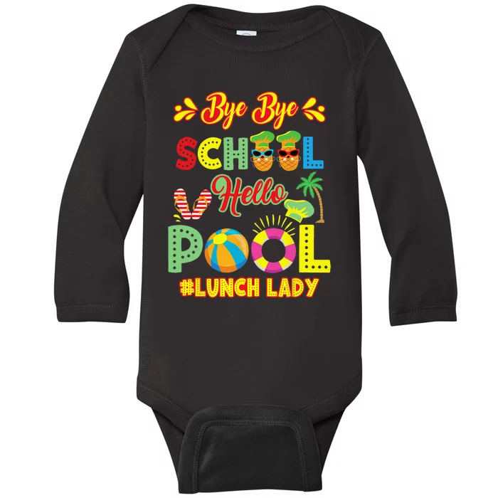 Lunch Lady Summer Break Lunch Lady Off Duty School Cafeteria Baby Long Sleeve Bodysuit