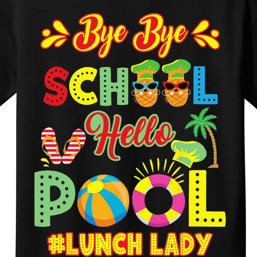 Lunch Lady Summer Break Lunch Lady Off Duty School Cafeteria Kids T-Shirt