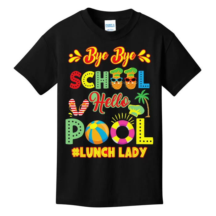 Lunch Lady Summer Break Lunch Lady Off Duty School Cafeteria Kids T-Shirt