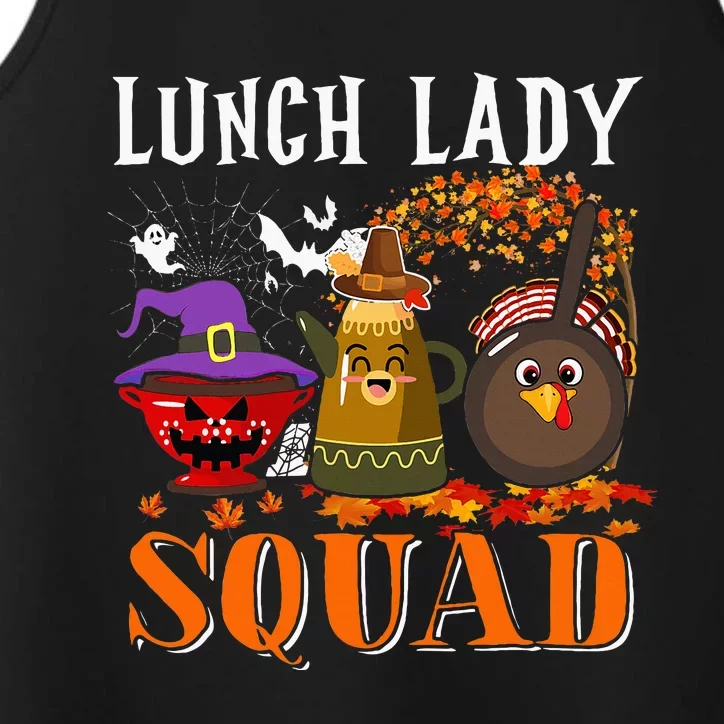 Lunch Lady Squad Thanksgiving Halloween Performance Tank