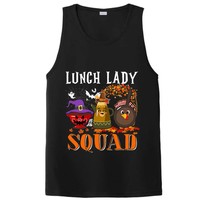 Lunch Lady Squad Thanksgiving Halloween Performance Tank