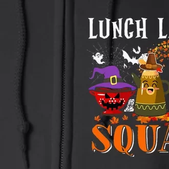 Lunch Lady Squad Thanksgiving Halloween Full Zip Hoodie