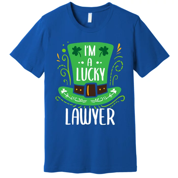 Lucky Lawyer St Patrick's Day Lawyers Gift Premium T-Shirt