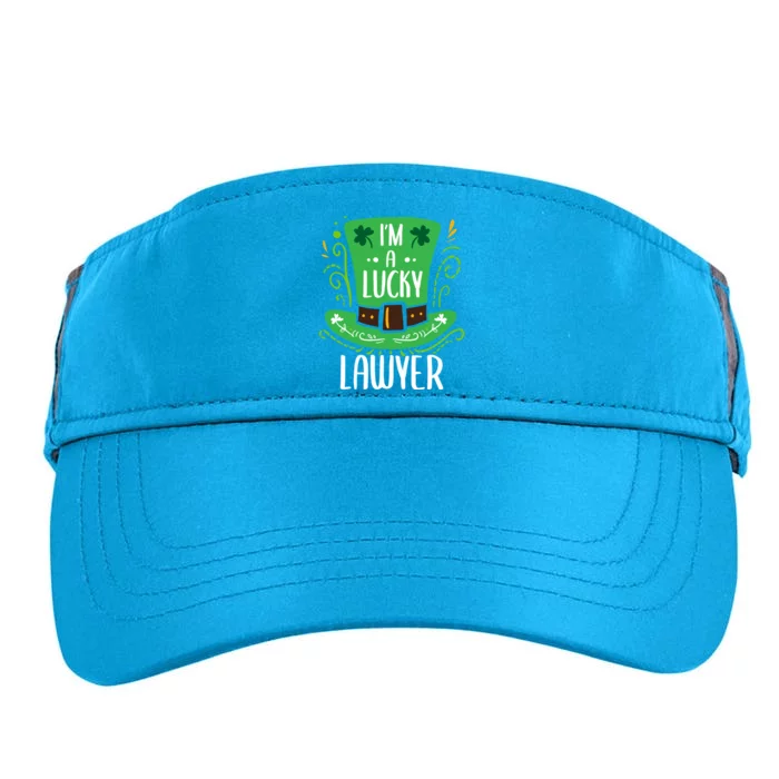 Lucky Lawyer St Patrick's Day Lawyers Gift Adult Drive Performance Visor