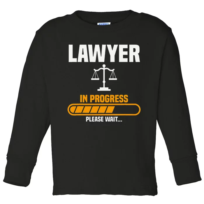 Lawyer Law School Prosecuting Criminal Defense Attorney Toddler Long Sleeve Shirt