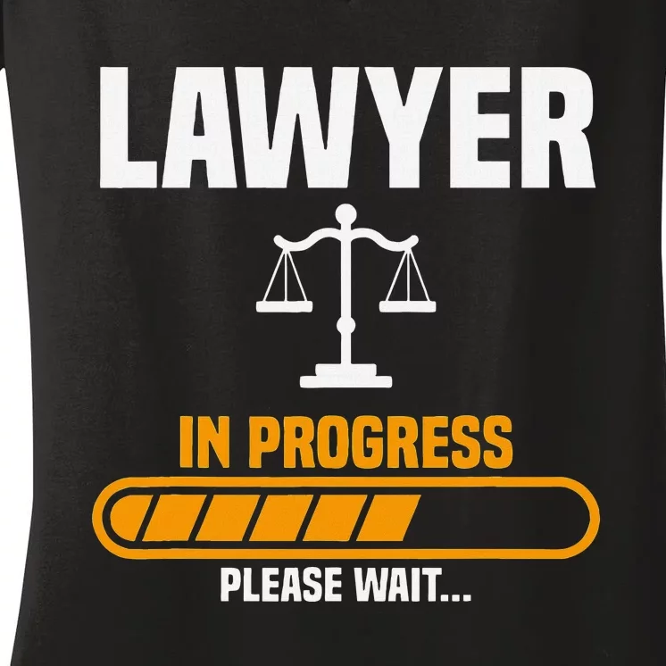 Lawyer Law School Prosecuting Criminal Defense Attorney Women's V-Neck T-Shirt