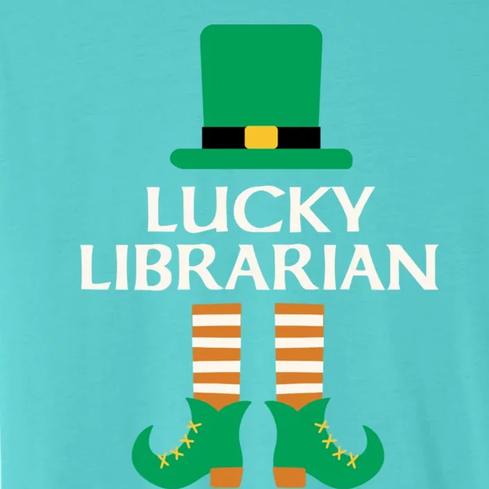 Lucky Librarian St Patrick's Day Leprechaun Book Lover Read Gift ChromaSoft Performance T-Shirt