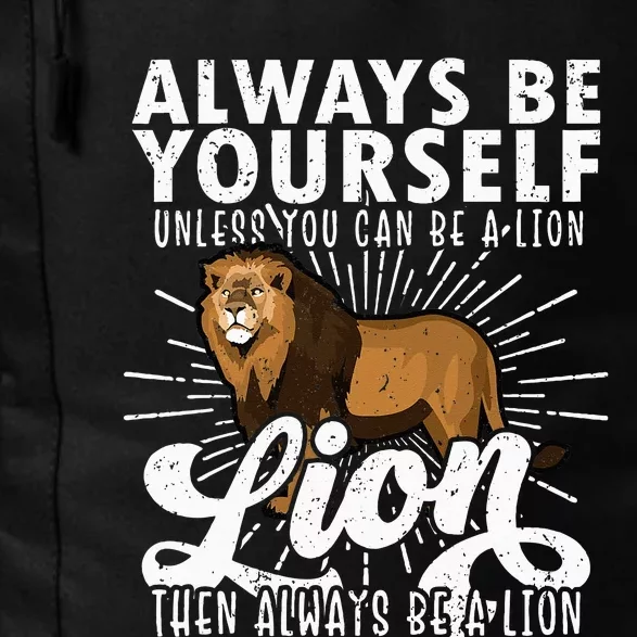 Lion Lover, Safari Animal, Zoo Animal, Funny Lion Daily Commute Backpack