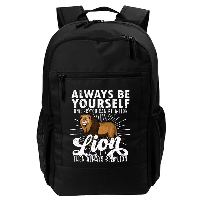 Lion Lover, Safari Animal, Zoo Animal, Funny Lion Daily Commute Backpack